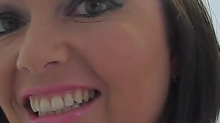 MILF Cum Slut Samantha Stockings in Raw Amateur Gloryhole Gangbang