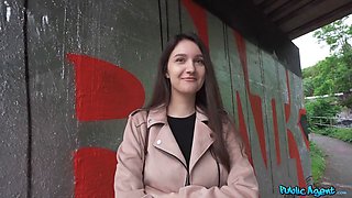 Public agent - college art schoolgirl with Natural Tits dares to have porno outside for first time