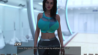 Stranded in Space - Petite Brunette Can't Stop Looking at Busty MILFs Tits