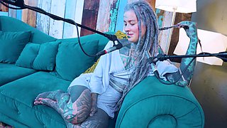 I converse about N - Needed - ASMR podcast SFW conversing punk bony nymph dreadlocks tat model tattooed damsel