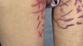 Bound Brunette Babe in Intense Fetish Orgasm Session