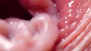 Extreme Closeup Pussy Fingering