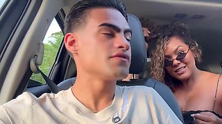 Beautiful Ebony MILF Carla Morelli Spots a Big-Cock Stud Streetside and Mounts His Huge Shaft