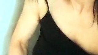 Chubby Brunette Big Boobs Dildo Masturbation