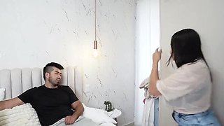 Before My Wedding Day I Fuck My Girlfriend's Best Friend - Desperate Cowgirl & Doggy Style Sex with Big Ass Latina Valen Vibes