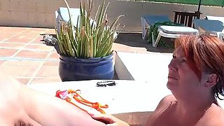 JoJo Seduces A Young Man At The Hotel Pool
