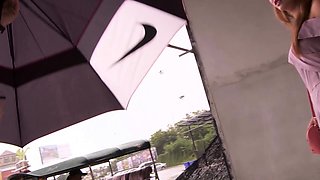 Thai amateur teen picked up for hard sex