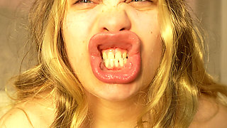 I Play with the Dildo, I Make Funny Faces, I Masturbate with My Belly, I Play with My Breasts and Ride the Dildo