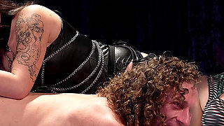 Nyx and Chloe Strap on Massive Toys for Michaels Hole