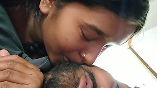 Slowly Kissed Bhabhi's Big Beautiful Boobs in the Desi Massage Center - Desi Bhabhi Boobs Suking Tamil Boy