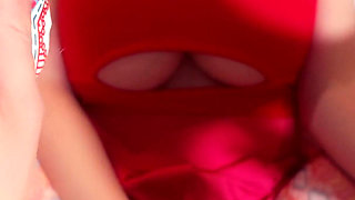 POV Sex with Massive Tits GF Torn Pantyhose, Hard Fuck, Loud Moaning & Bareback Creampie - Lilykoti