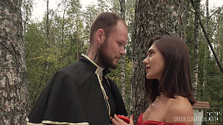 Fucking Wedding Part 3: Slutty Slut Fucks a Priest Before Her Friend's Wedding