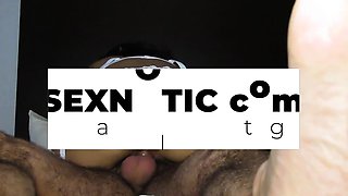 Big-Bottomed Amateur MILF in a Homemade Double Penetration V