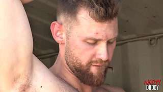 Nasty Stepdaddy Jack Dyer and Jacob Peterson Bareback Each Others Thick Cocks in Daddy Style