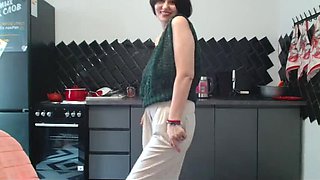 Angela Lady Spits on Her Big Natural Tits Before Drenching Her Hairy Pussy - HD Close-Up