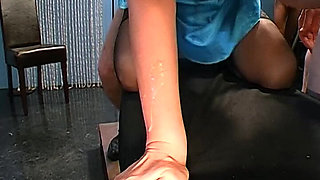 Blonde MILF and Latina Slut Deepthroat Fat 8-inch Cock in Stripclub