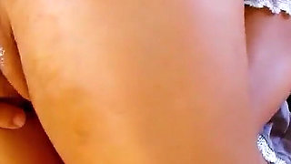 Sexy teen Damaris gets fucked outside by step dad on holiday