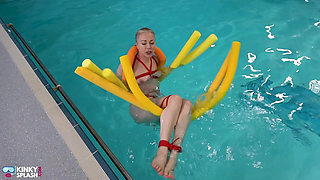 Bratty Lucy's Wet Punishment: Rope, Clamps & Noodles