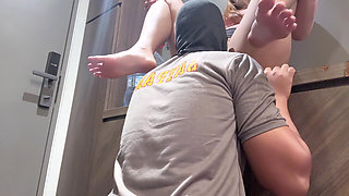 Hotel Security Guard Tempted by My Sexiness While Delivering Gallons in Room