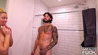 Tatted Muscle Man Hercules Fitz Pounds River Lynn Hard Doggy Style