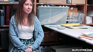 Caught Stealing Magnificent Selina Imai Disciplined by 4 Loss Prevention Officers