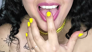 Eddie Queens Ft. Babyluna939 - Princess Belle Smoking Fetish, Smoke Blowjob and Facial Finish Part 1