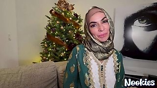 Hijab MILF Venus Valencia Big Tits POV Blowjob & Doggy Style Fuck
