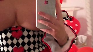Great Big Boobs On Masturbating Redhead